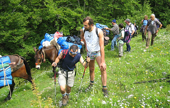 Valnerina trekking Muli